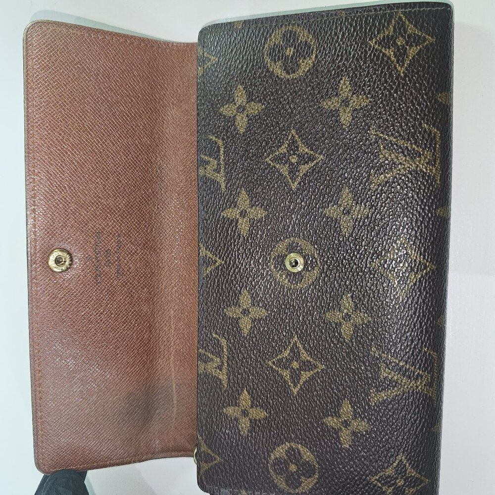 Authentic Louis Vuitton Monogram Snap Flap Wallet - image 2